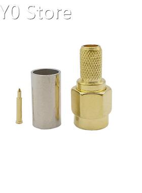 1/2Pcs SMA Male Plug Crimp for RG58 RG142 RG400 LMR195 RF Co