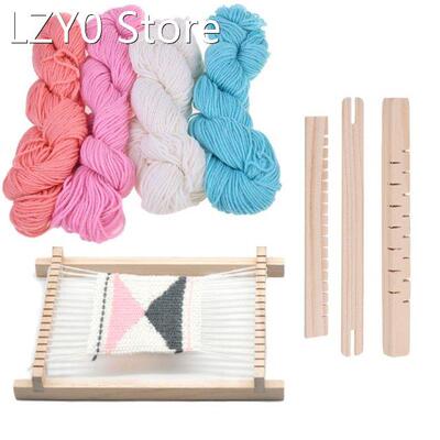 Wood Knitting Weaving Loom Tapestry Yarn Kit Handloom Machin