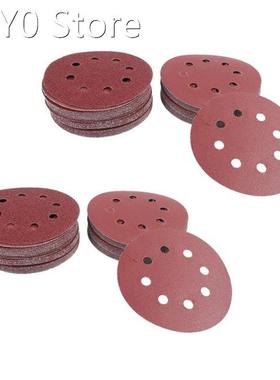 120PCS 5 Inch Sanding Discs Sandpaper Assorted 60 80 120 180