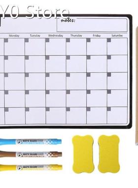 A3 Monthly Planner Soft Magnetic Whiteboard Fridge Magnets D