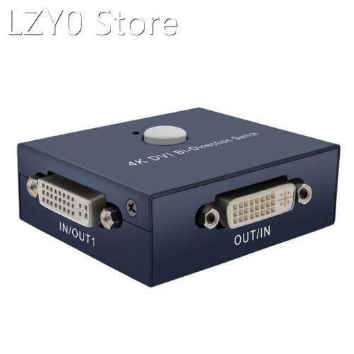 K1KF for PC Laptop DVI 2 Port Manual Switcher Selector 4K Sw