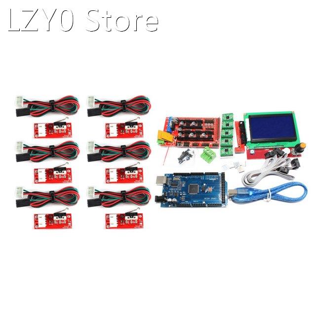 6Pcs Mechanical Endstop Limit Switch With 1Pcs Mega 2560 R3