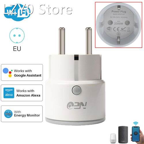 Smart Plug WiFi Socket EU 10A AC 85-230V Power Monitor Timin