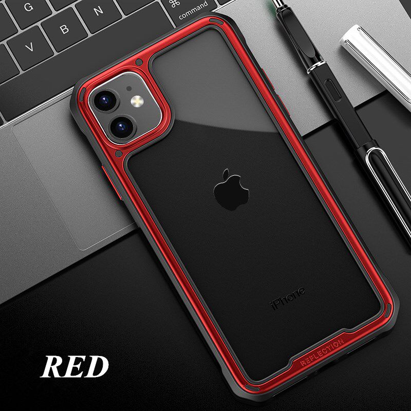 Luxury Shockproof Silicone Airbag Transparent Case  iPhone 1