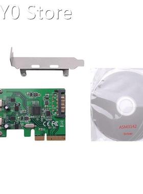 PCIE to USB3.1 Type-C Riser Card PCI-E USB3.1 Expander ASM11