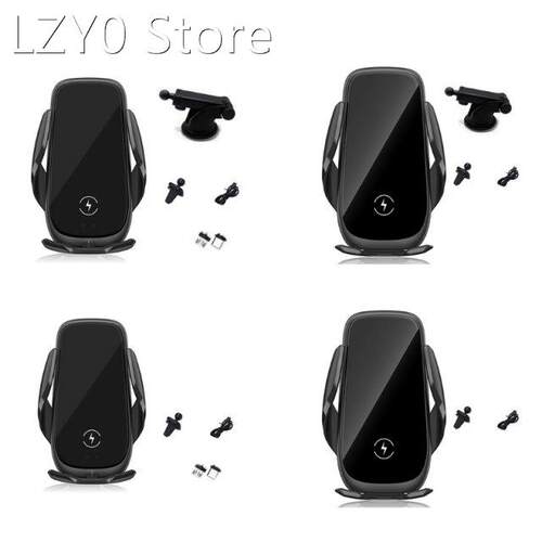Wireless 15W Qi Fast Car Charger Auto-Clamping Air Vent Car