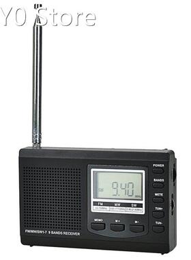 Portable Radios FM/MW/SW Receiver With Digital Alarm Cl