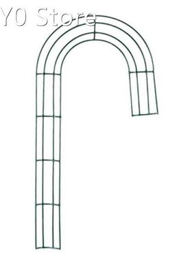 2022 New Metal Floral Hoops Christmas Candy Cane Wreath Fram