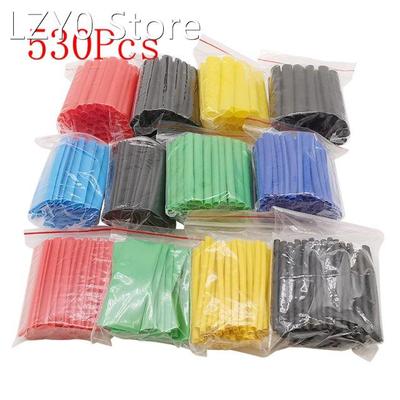 530Pcs Heat Shrink Tubing Assorted Polyolefin Insulation Wra