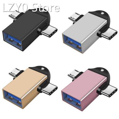 2-in-1 Type-C Micro USB OTG Adapter For Android USB 3.1 Data