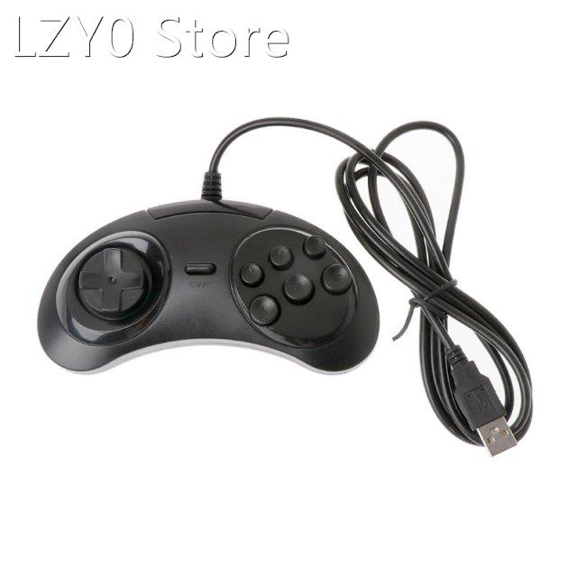 Wired USB Classic Gamepad 6 Buttons Game Controller Joypad H