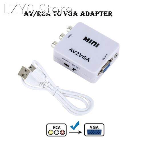 1080P RCA AV to VGA Video Converter Video Convertor Con