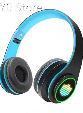 Headphone Gym Gaming Foldable Noise Canceling Sports LED Lig