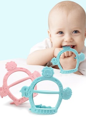 Food Grade Baby Silicone Teether Kid Hand Held Chew Toy DIY