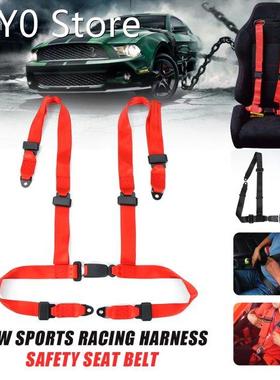 Sports Racing Harness Safety Seat Belt 4 Point Fixing Mounti