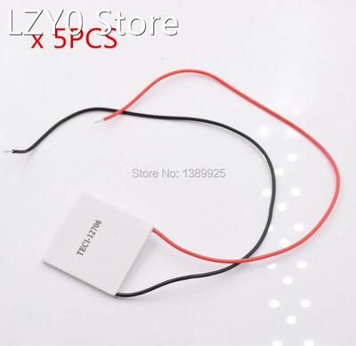 5Pcs TEC1-12706 40x40mm Thermoelectric Cooler Peltier Plate