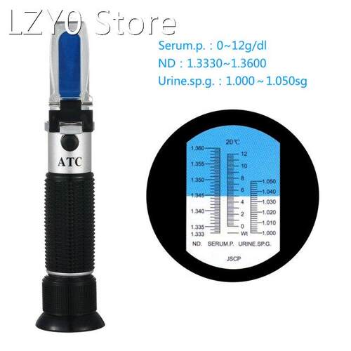 Portable handheld Medical refractometer ATC urine/serum prot