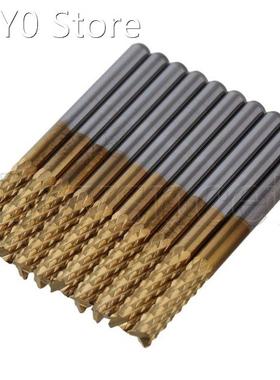 38x3.175mm Corn Teeth TiN Coated Carbide Milling Cutter Rout