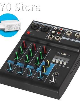Professional Mixer 4 Channels Bluetooth Sound Mixing Console