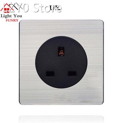 EU socket panel Black round UK France Germany standard sock