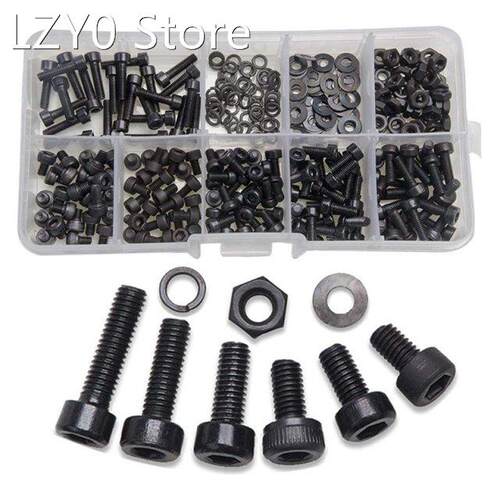 300 Pcs Nuts Bolts Set Hex Bolts Nut and Washer Assortment S