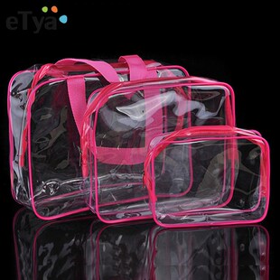 eTya Transparent PVC Bags Travel Organizer Clear Makeup Bag