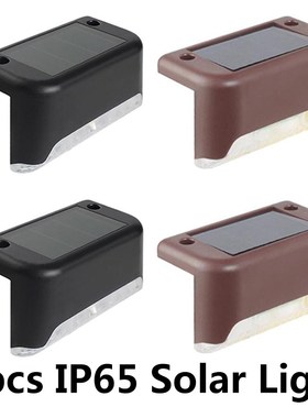 4Pcs Led Solar Deck Lights Waterproof Outdoor Pathway Yard S