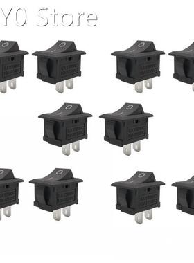 10Pcs KCD-101 2 Pin Boat Rocker Switchs 15x21mm Ship Type Sw