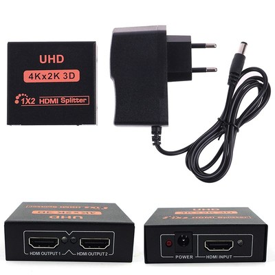 4k HDMI Splitter Full HD Switch 1X2 Split 1 in 2 Out Amplif