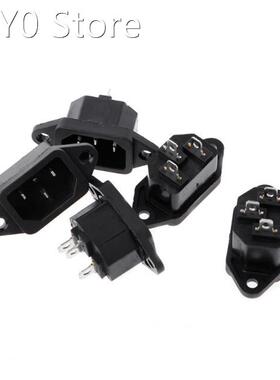 5 Pcs/set 3P IEC 320 C14 Male Plug Panel Power Inlet Sockets