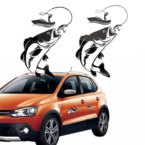 Fish Decal Car Sticker Fishing Fisherman Hobby Fish Boat St