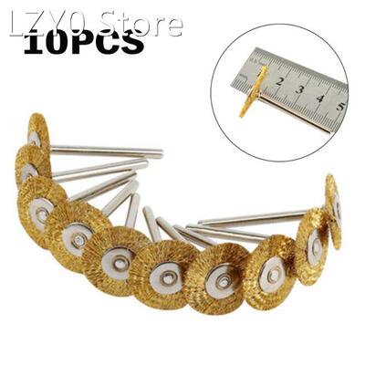 ?10pcs Copper Wire Wheel Brushes Cleaning Polishing Deburrin