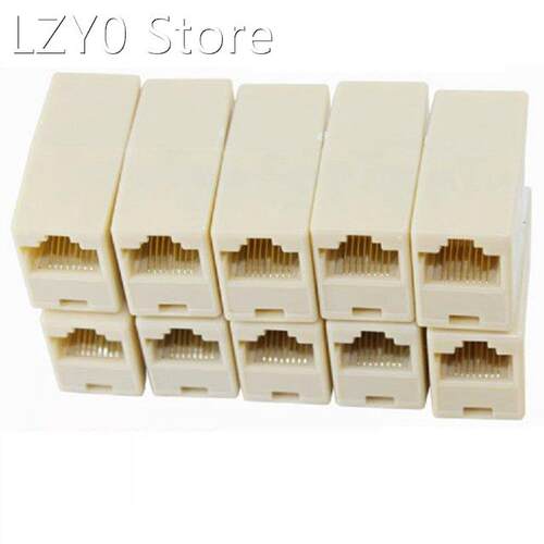 10pcs/lot Network Ethernet Lan Cable Joiner Bilateral 8 Pins