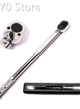 Quality Mechanical preset Torque wrench 28-210NM 1/2 Square