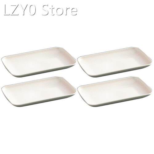2022 New Wheat Straw Square Home Dining Plate Dessert Pasta