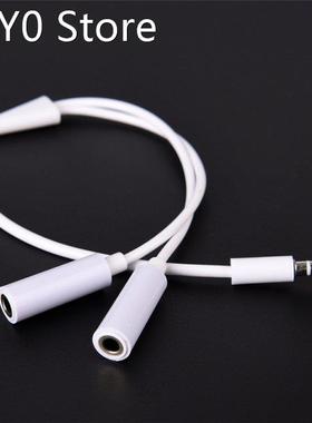 Y Splitter Cable 3.5 mm 1 Male to 2 Dual Female Audio Cable