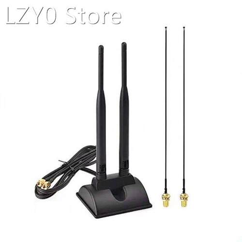 2.4GHz 5.8GHz Dual Band WiFi Antenna with Extension Cable RP