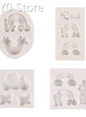 2022 New 3D Cake Decor Pastry Baking Mold Rainbow and Cloud