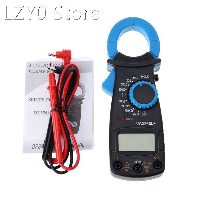 875A VC3266L+ Digital Clamp Multimeter AC/DC Voltage Amp Ohm