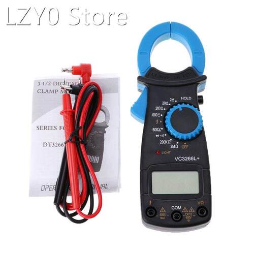 875A VC3266L+ Digital Clamp Multimeter AC/DC Voltage Amp Ohm