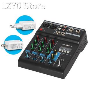 Professional Audio Mixer 4 Channels Bluetooth-compatible Sou