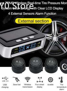 KKMOON Solar TPMS with Rear Car Reverse Backup Radar System