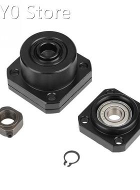 1Set Fixed + Floated Side End Supports Bearing Housing Beari