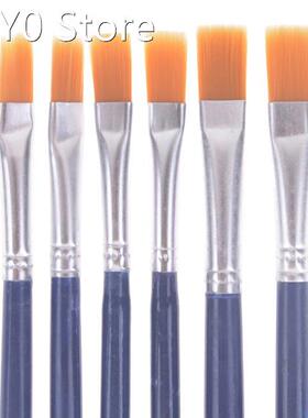 6Pcs/Set Watercolor Gouache Paint Brushes Different Shape Ro