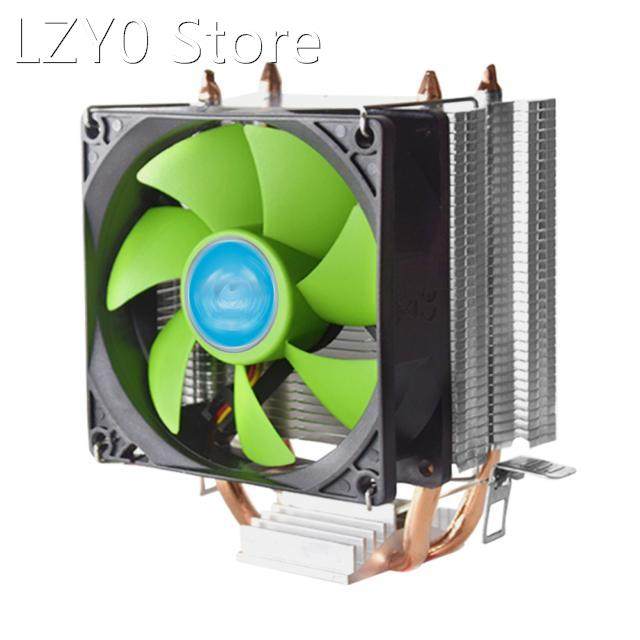 CPU Air Cooler Cooling Fan Cooler Green Blade Fan 2 Heatpipe