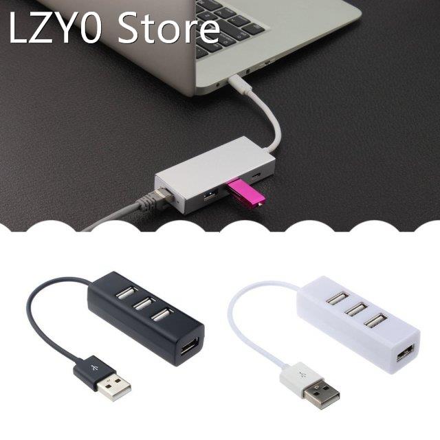 4-Port Usb 2.0 Hub One Drag Four Splitter Hub Plug And Play