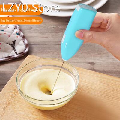 Stainless Steel Electric Egg Beater Gadget Milk Frother Foam