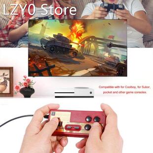 Wired 8 Bit TV Red and White Machine Game Player Handle Gamp