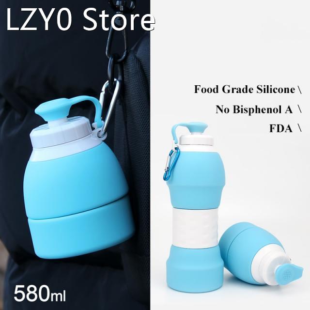 Folding Silicone Portable Silicone Telescopic Drinking Colla