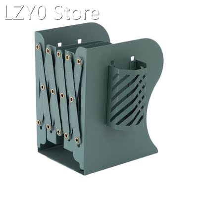 K1KF Metal Adjustable Bookends Pattern Engraved Book Stands